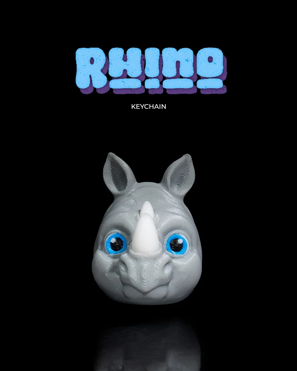 Rhino Keychain
