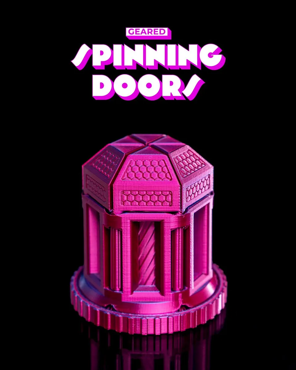 Geared Spinning Doors