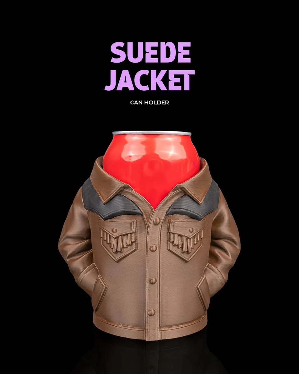 Suede Jacket  - Can Holder