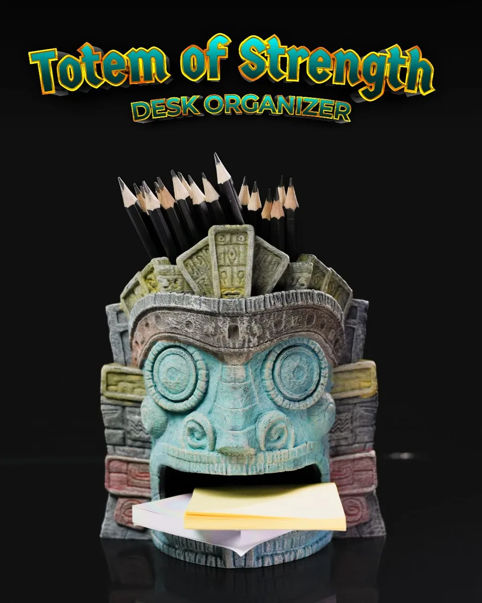 Totem of Strength Desk Organizer