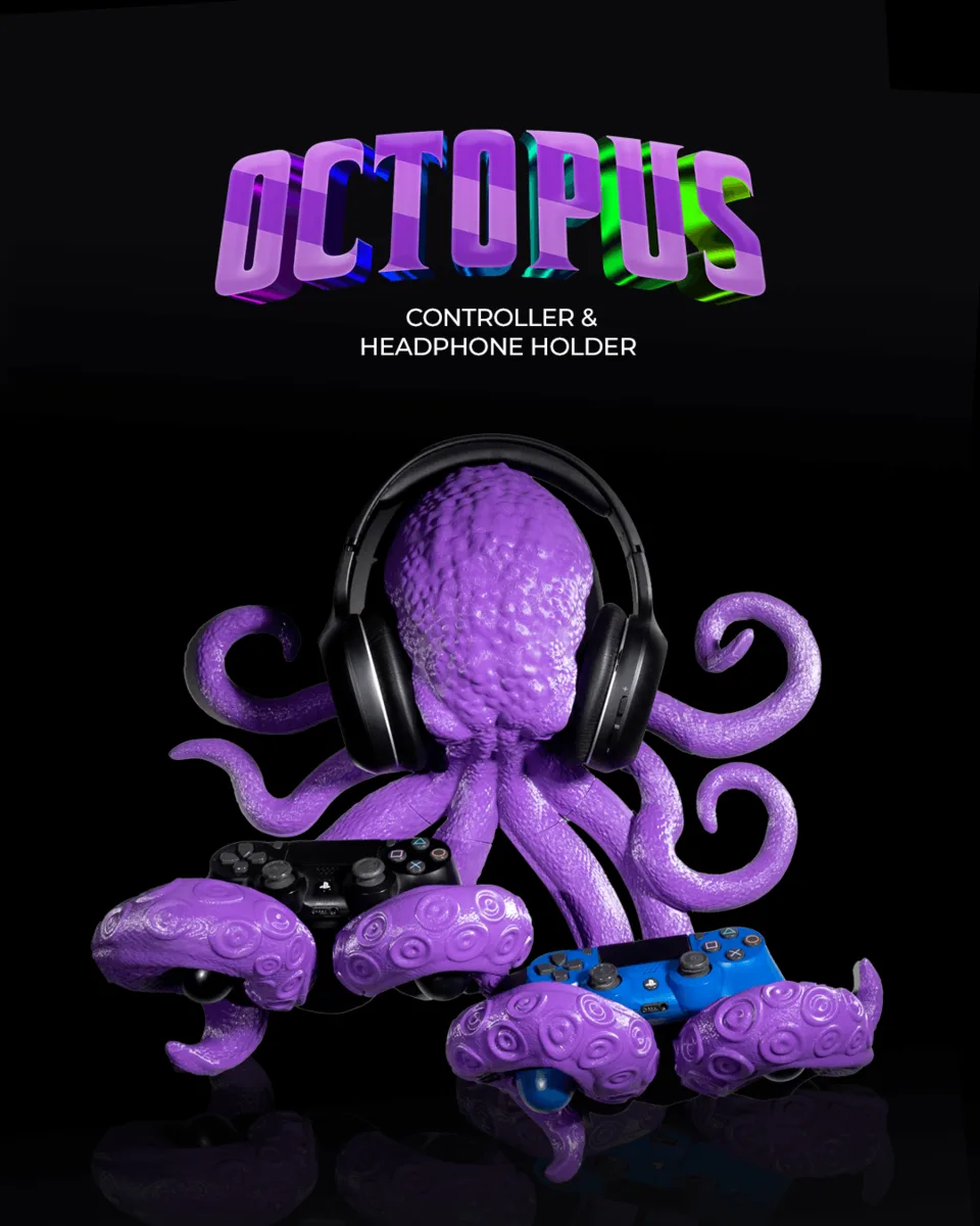 Octopus Controller & Headphone Holder 