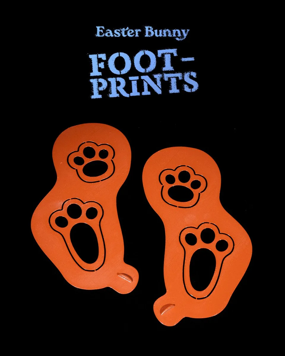 Easter Bunny Footprints