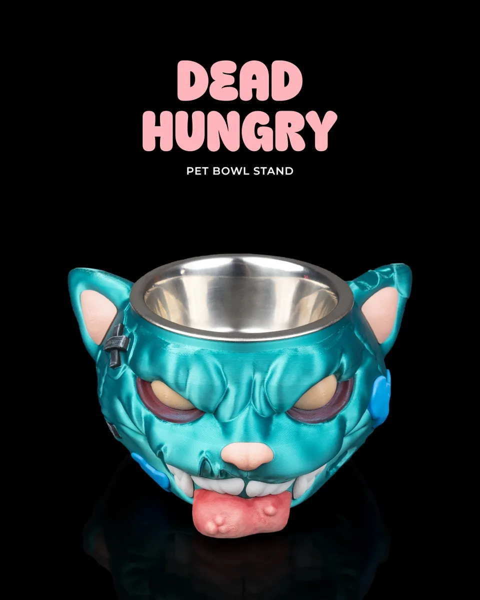 Dead Hungry Pet Bowl Stand