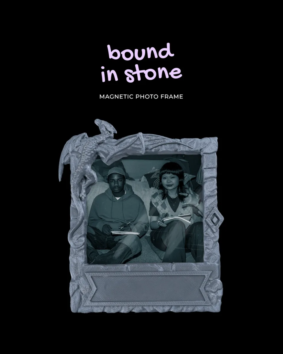 Bound in Stone - Magnetic Photo Frame