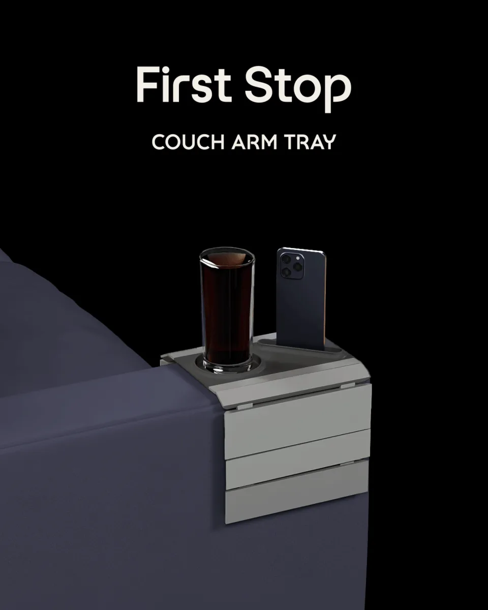 First Stop - Couch Arm Tray