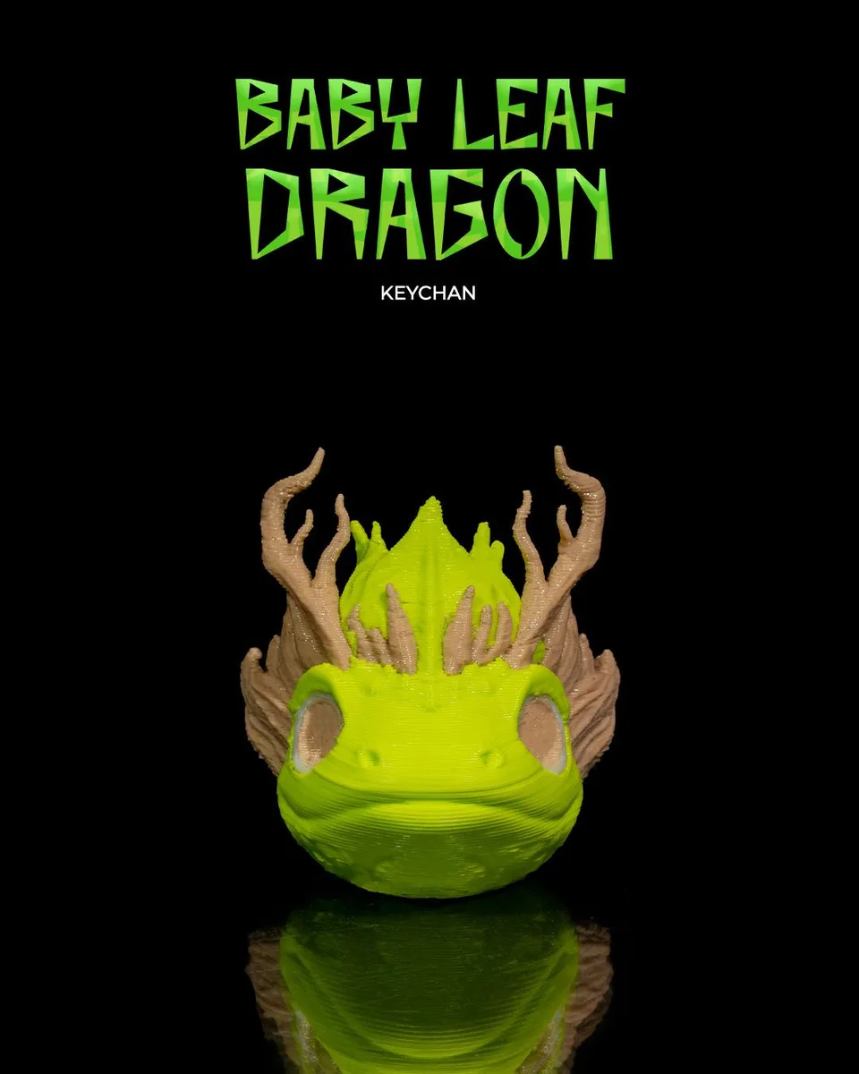Baby Leaf Dragon Keychain