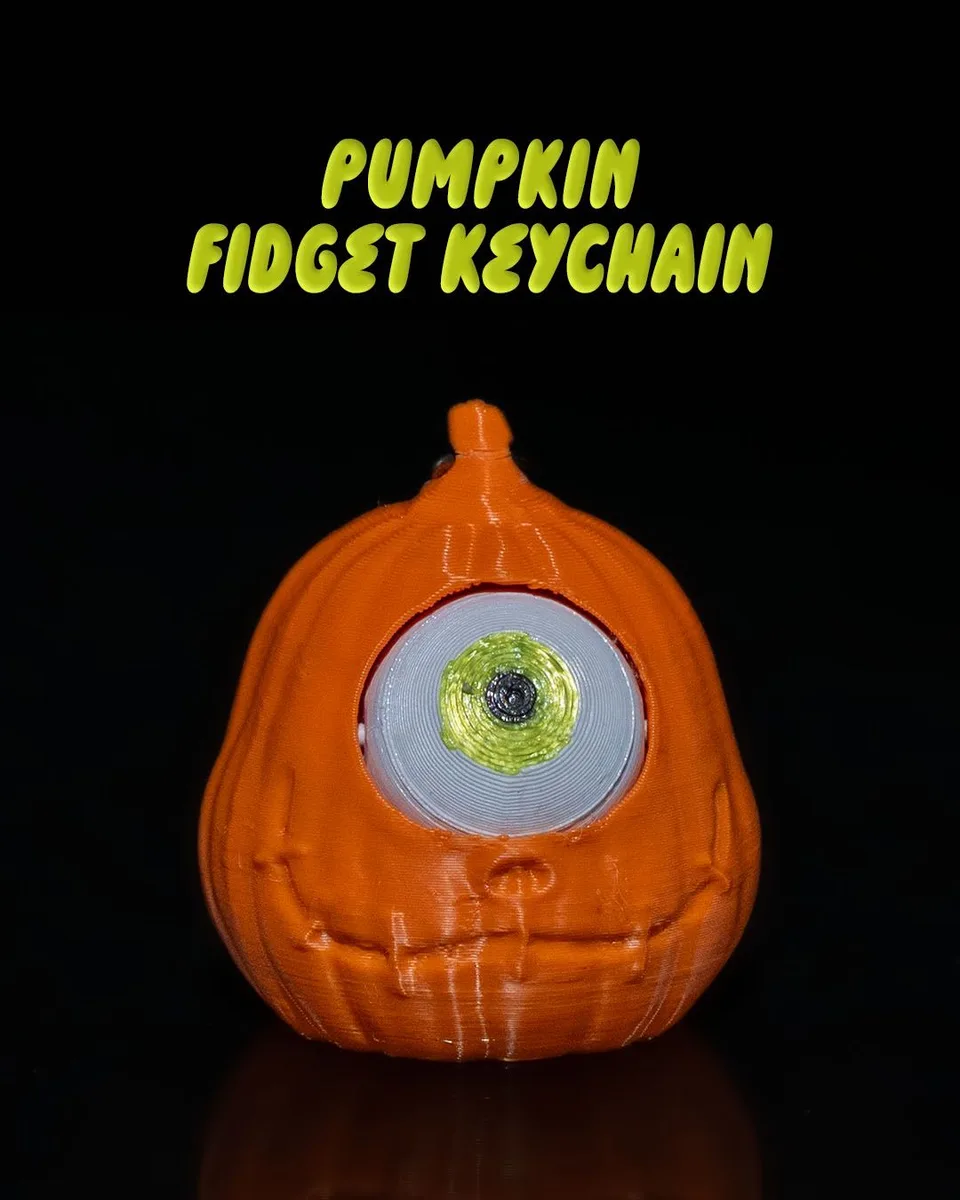 Pumpkin Fidget Keychain