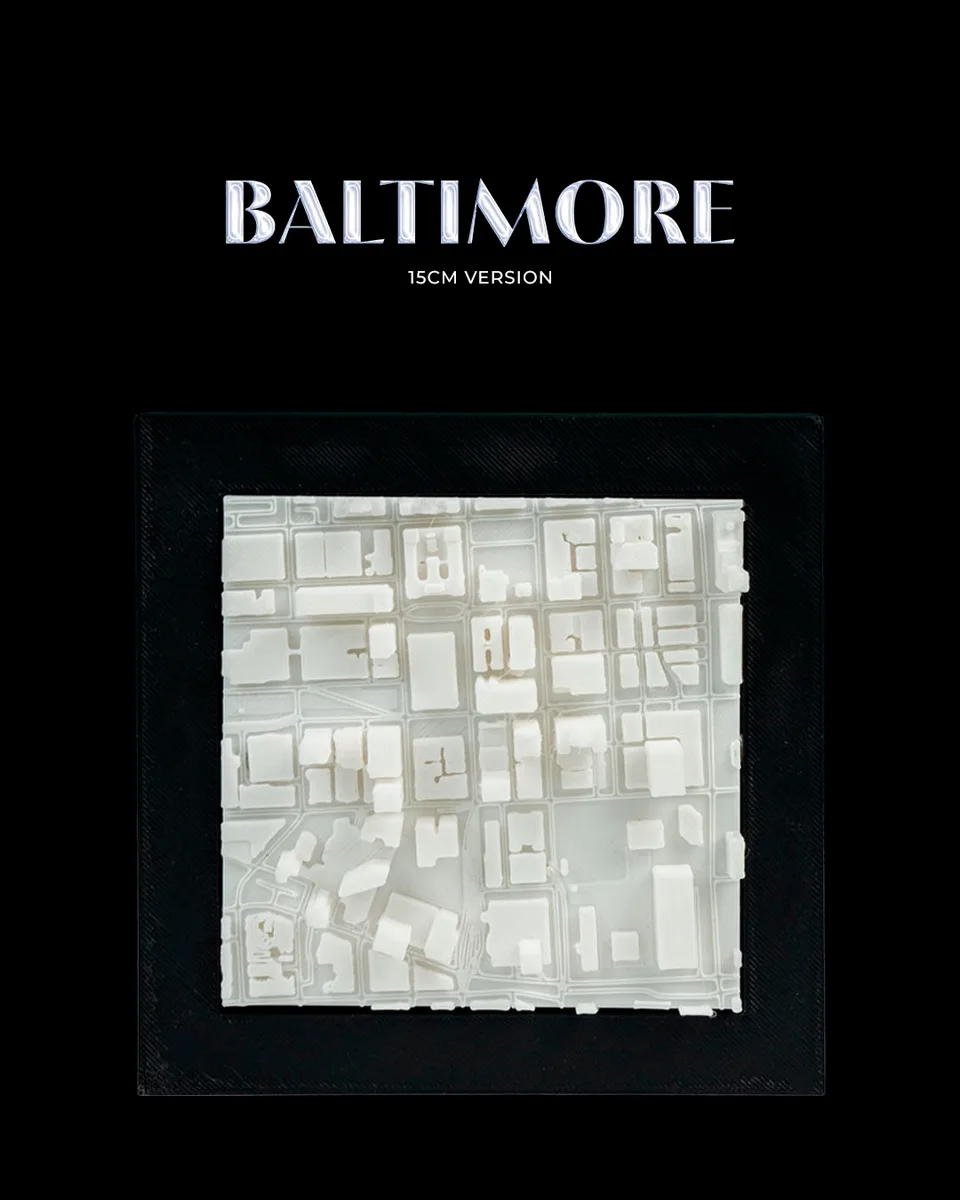 3D City Frames - Baltimore - 15cm Version