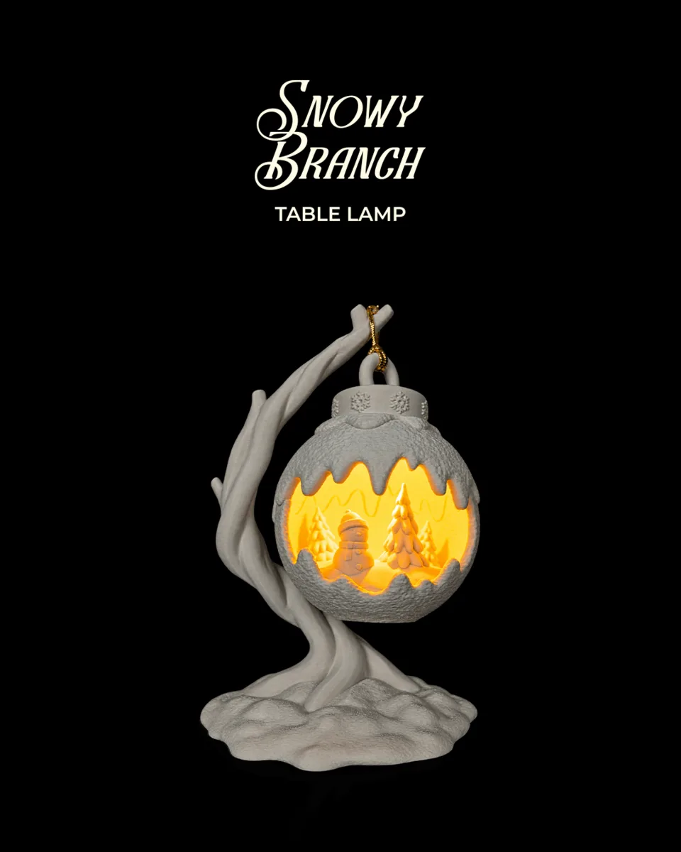 Snowy Branch - Table Lamp